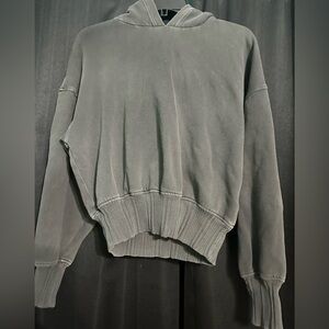 Aerie Gray Hoodie Sweatshirt